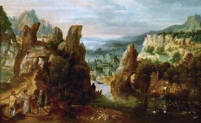 Landschaft mit der Straße nach Emmaus