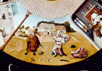 Zorn. Detail der Sieben Todsünden und der Vier Letzten Dinge