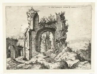 Erster Blick auf die Thermen von Caracalla