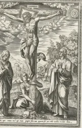 Kreuzigung mit Maria, Johannes dem Täufer und Maria Magdalena