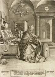 Heiliger Ambrosius, aus der Serie Die vier Kirchenväter
