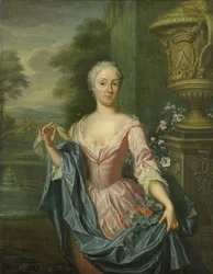 Porträt von Claudine van Royen (geboren 1712), Frau von Pieter Teding van Berkhout