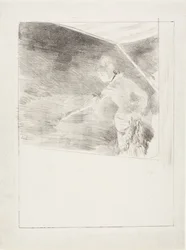 Sängerin in einem Café-Konzert