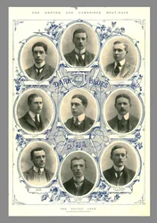 Die Oxford-Crew, Oxford und Cambridge Bootsrennen, 1898