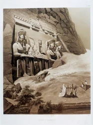 Tempel von Ibsamboul, Ägypten, 1841