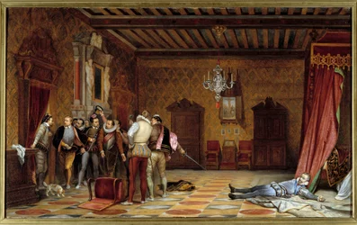 Die Ermordung des Herzogs von Guise (Heinrich I. von Lothringen, genannt der Narbige)
