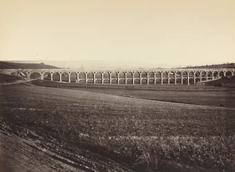 Arcades de pont sur Vanne Arcades, Brücke über die Vanne, 1873