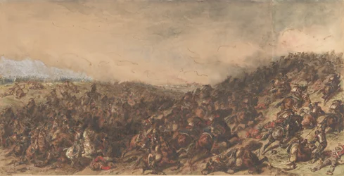 Schlachtenszene Waterloo, 1815-66