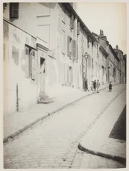 Eine Straße in Montmartre, Paris, um 1890