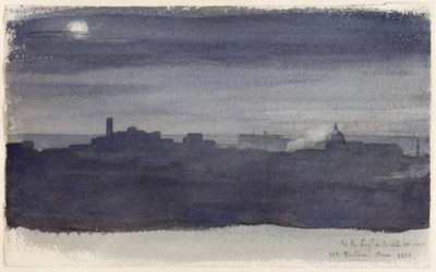 Blick auf Rom bei Nacht