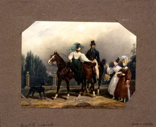 Begegnung auf der Promenade