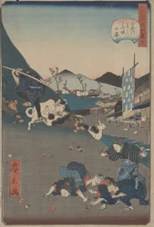 Ansicht von Nishitoisaka in Koishikawa, ca. 1860