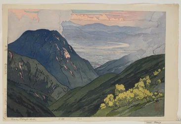 Von Daitenjodake, aus der Serie, Zwölf Szenen in den Japanischen Alpen, Taisho-Ära