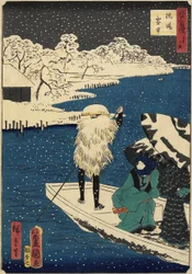 Schnee in Hashiba, Juli 1864