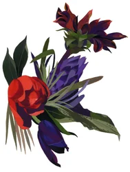 Tulpen und Dahlien