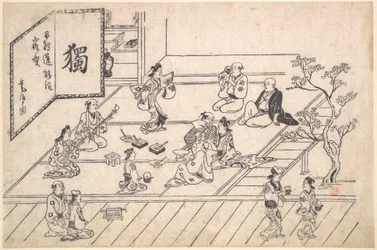Interieurszene im Yoshiwara