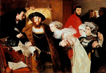 Christian II. unterzeichnet das Todesurteil von Torben Oxe