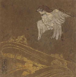 Wellen und Vogel, Edo-Periode, spätes 16. bis frühes 17. Jahrhundert
