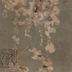 Wisteria-Blüten, Edo-Periode, frühes 17. Jahrhundert