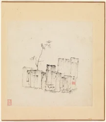 Verschiedene Studien, ein Blatt datiert 1619