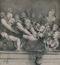 Eine literarische Diskussion in der oberen Galerie, um 1864, 1946