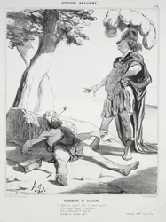 Alte Geschichte, Tafel 20: Alexander und Diogenes, 14. August 1842