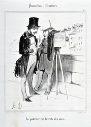 Charivari von 1840: Serie PROVERBES ET MAXIMES. Geduld ist die Tugend der Esel. MUSEE DES BEAUX ARTS - PALAIS LONGCHAMP, MARSEILLE