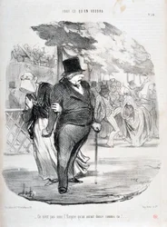 Charivari von 1849: Serie ALL WHAT YOU WILL WILL. Es ist nicht unter dem Empire, dass wir so tanzen würden! MUSEUM OF FINE ARTS - PALACE LONGCHAMP, MARSEILLE