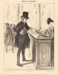 Seine halbe Tasse beim Domino und seine Börse auf der Straße verloren haben