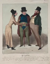Caricaturana Platte 48: Ein Kandidat, 1837