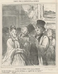 Vor dem Gemälde von M. G. Moreau