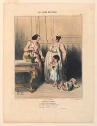 Die Mutter der Gracchen, Tafel 46 aus der Histoire Ancienne