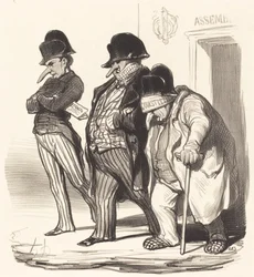 Die napoleonischen Zeitungen verlassen die Nationalversammlung...