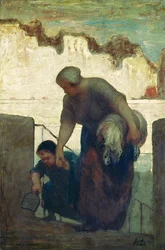 Die Wäscherin, um 1860-61