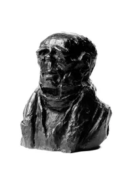 Die Büsten der „Celebrites du Juste Milieu“ Karikatur von Benjamin Delessert (1773-1847), Industrieller und Abgeordneter. Skulptur von Honoré Daumier (19. Jahrhundert)