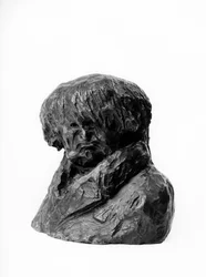 Die Büsten der Celebrites du Juste Milieu. Karikatur von Clement Prunelle, doctor, depute und Bürgermeister von Lyon. Skulptur von Honore Daumier. Musee des Beaux Arts, Palais Longchamp