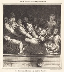 Eine literarische Diskussion in der zweiten Galerie