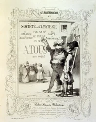 Illustrationen über Ideen und Legenden von Philipon unter dem Titel Les Cent und Robert Macaire
