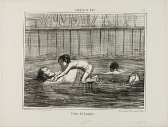 Familienszene, Platte 37 aus Croquis D