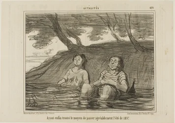 Endlich die Lösung gefunden, den Sommer 1857 auf angenehme Weise zu verbringen, Platte 429 aus Actualités