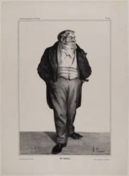 Herr Baill.., Tafel 312 aus Célébrités de la Caricature