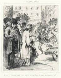 Das neue Paris. Wie glücklich für Eilige, dass die Alleen verbreitert wurden!!!, Platte 301 aus Souvenirs d
