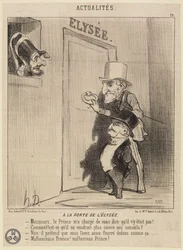 „An der Pforte des Élysée-Palastes“