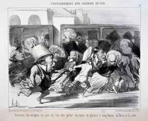 Physiognomien der Eisenbahn Nr. 10: Erstürmung der Waggons an einem Tag, an dem man abfahren lässt...