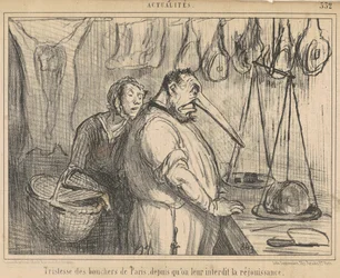 Traurigkeit der Metzger von Paris