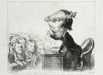 Victor Hugo bei einer Rede in drei Punkten...