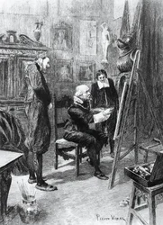 Illustration von Pierre Vidal für Das unbekannte Meisterwerk