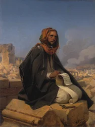 Jeremia auf den Trümmern Jerusalems