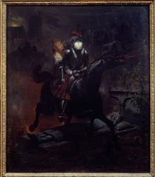 Leonores Ballade Illustration von Gottfried Bürgers Gedicht „Leonore“