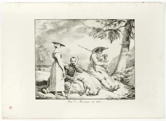 Szene aus der Auvergne im Jahr 1845